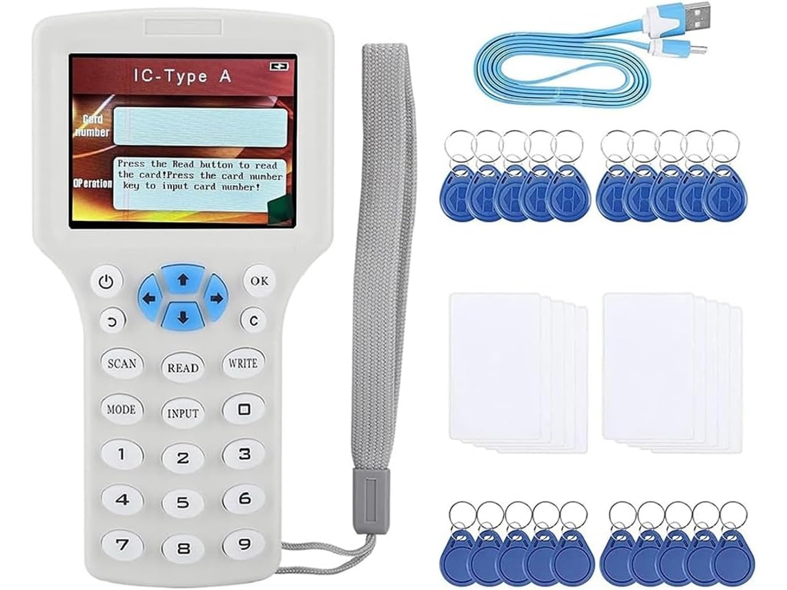 Lector/grabador De Tarjetas Rfid Avanzado: Decodificador De Identificación Ic En Inglés, 10 Frecuencias, Escáner Nfc Portátil