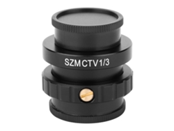 Adaptador de lente SZMCTV de 1/3 con montura C para cámara de vídeo de microscopio, aumento de 3x, sin marca.