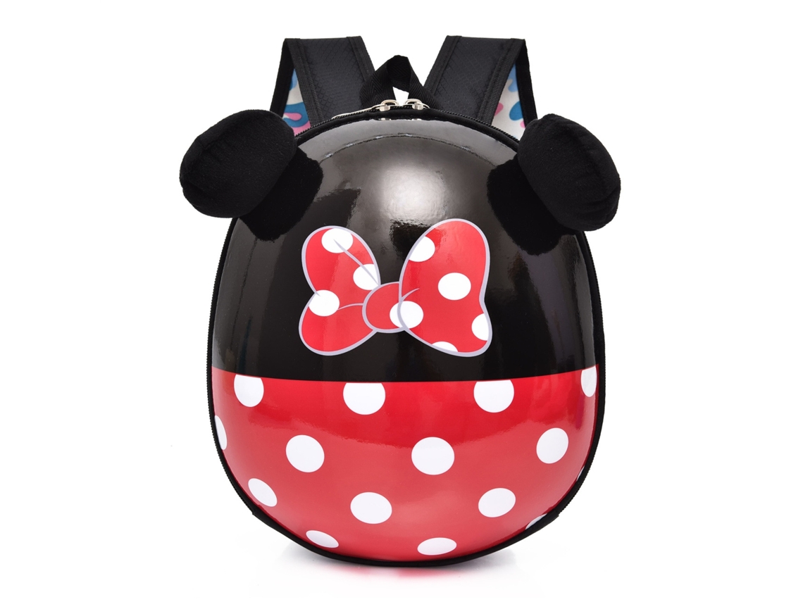 Mochila infantil con diseño de personajes de dibujos animados y tapa dura para jardín de infantes, correas anchas y gruesas.