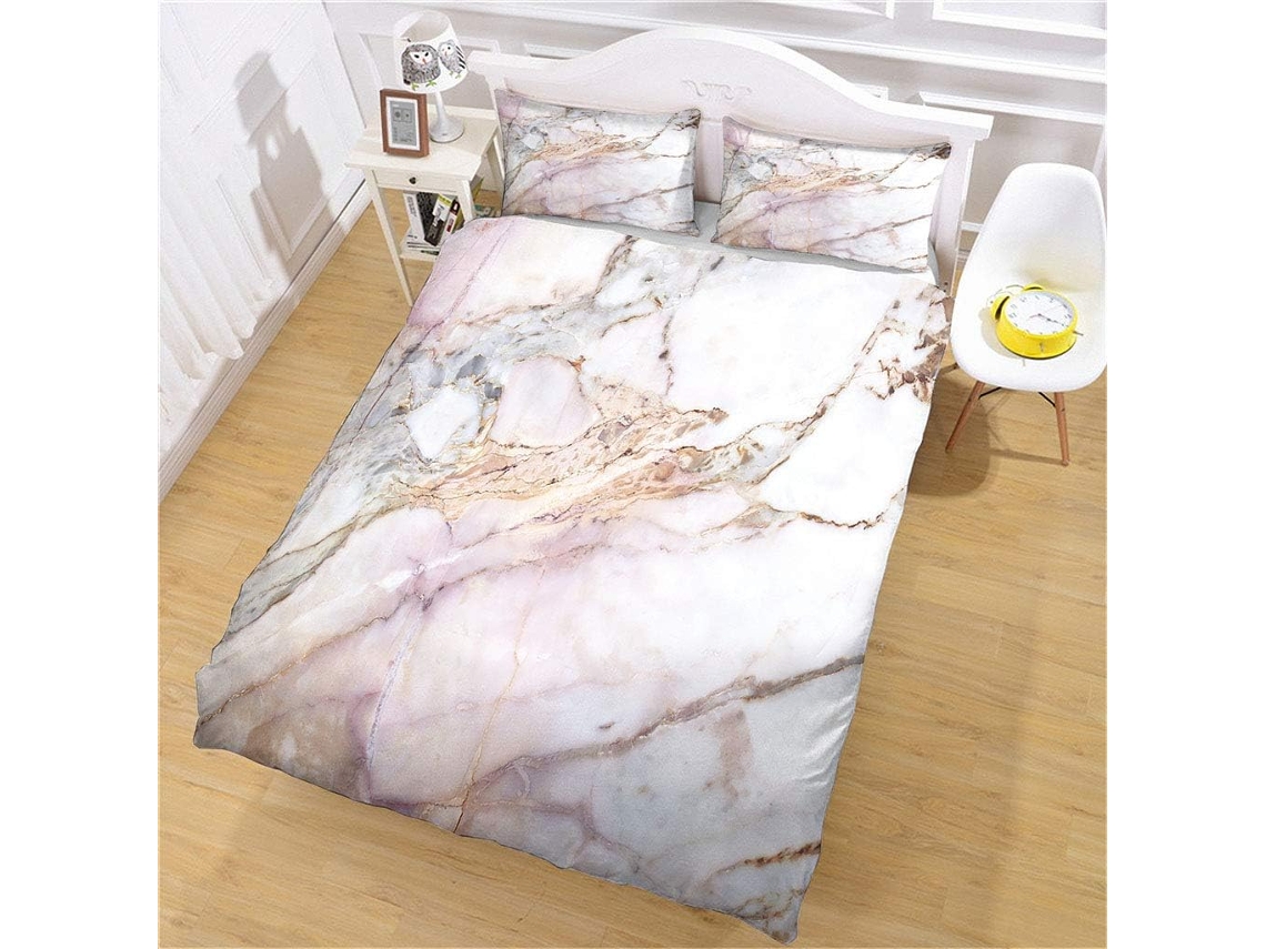 Funda Nórdica Microfibra Juego Ropa Cama Estampado Funda Juego Almohada 140x200cm 140 X 200 Cm 65