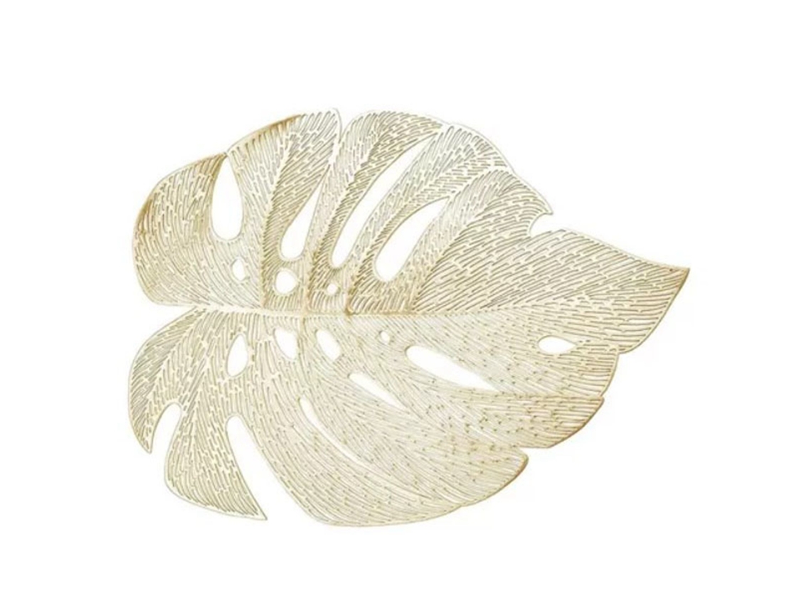6 Servilletas Aislantes, Con Diseño Hueco Simulado, Resistentes Al Calor, De Pvc Dorado, Para Mesa De Cocina.