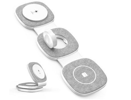 Cargador Inalámbrico Silla Portátil Todos Los Teléfonos Forma Carga CHRONUS Gris