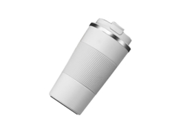 Botella térmica de café de acero inoxidable de doble capa para el hogar, la oficina y los viajes, color blanco Ly Ebike
