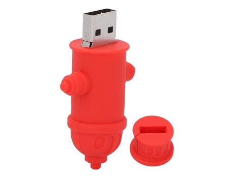 HURRISE Memoria USB Disco Flash USB Cartoon Hydrant USB Flash Drive Computadora de Oficina Unidad USB 128GB