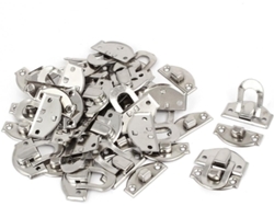 Juego de 20 cierres de hebilla chapados en plata para cajas de regalo, 21 mm x . CHABERLU