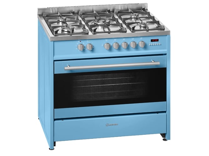 Cocina MEIRELES E 911 PB NAT (121 L - Gas Natural - Azul) 90x60