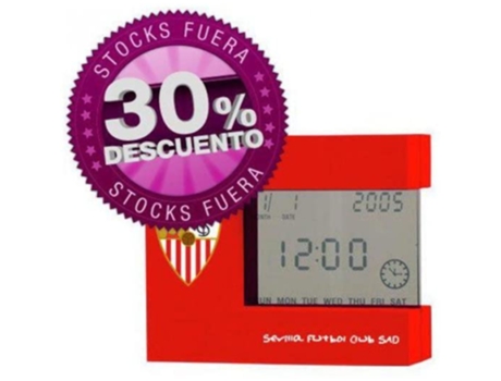 Reloj despertador SEVILLA FUTBOL CLUB 69381 (Rojo)