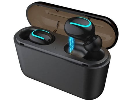 Auriculares Bluetooth True Wireless ENKERS Auricular Inalámbrico Deportivo 5.0 Negro