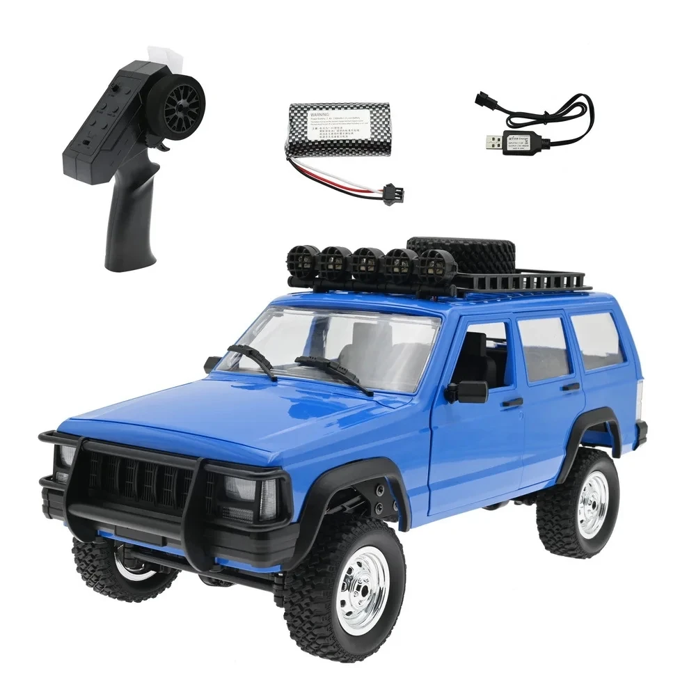 (azul) Carro Rc Off-road 2.4g 4wd Com Motor De Relação 280