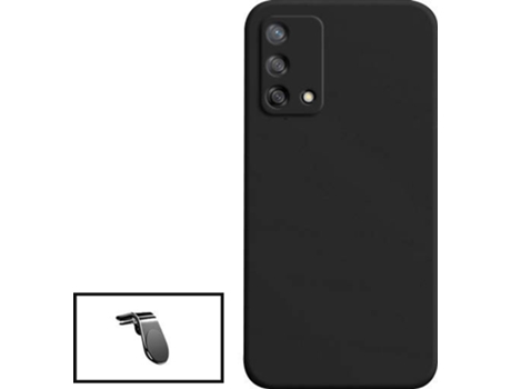 Kit Carcasa + Soporte de Auto Oppo Reno6 Lite GIFT4ME Negro