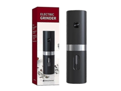 Molinillo de pimienta y sal eléctrico automático Rosewell con velocidad de molienda ajustable para hierbas y pimienta negra, para uso en la cocina.