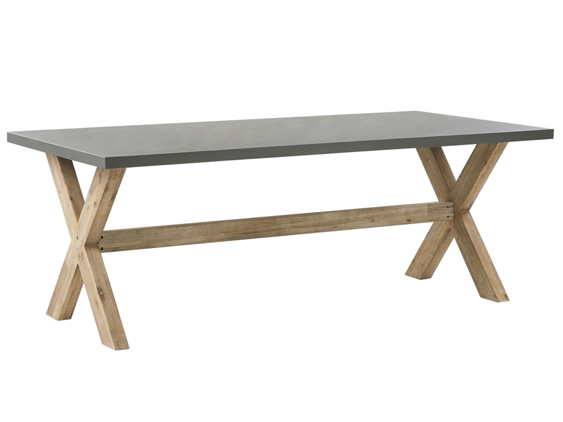 Mesa De Refeição De Jardim Olbia 200 Cm 100 Cm Betão Cinzento