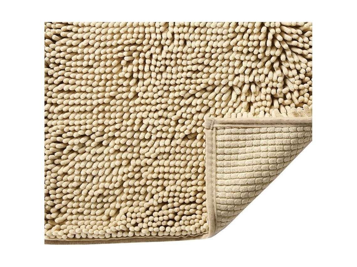 2026-alfombra De Baño Super Suave Microfibra Peluda Para Baños, 16x24 Pulgadas, Beige