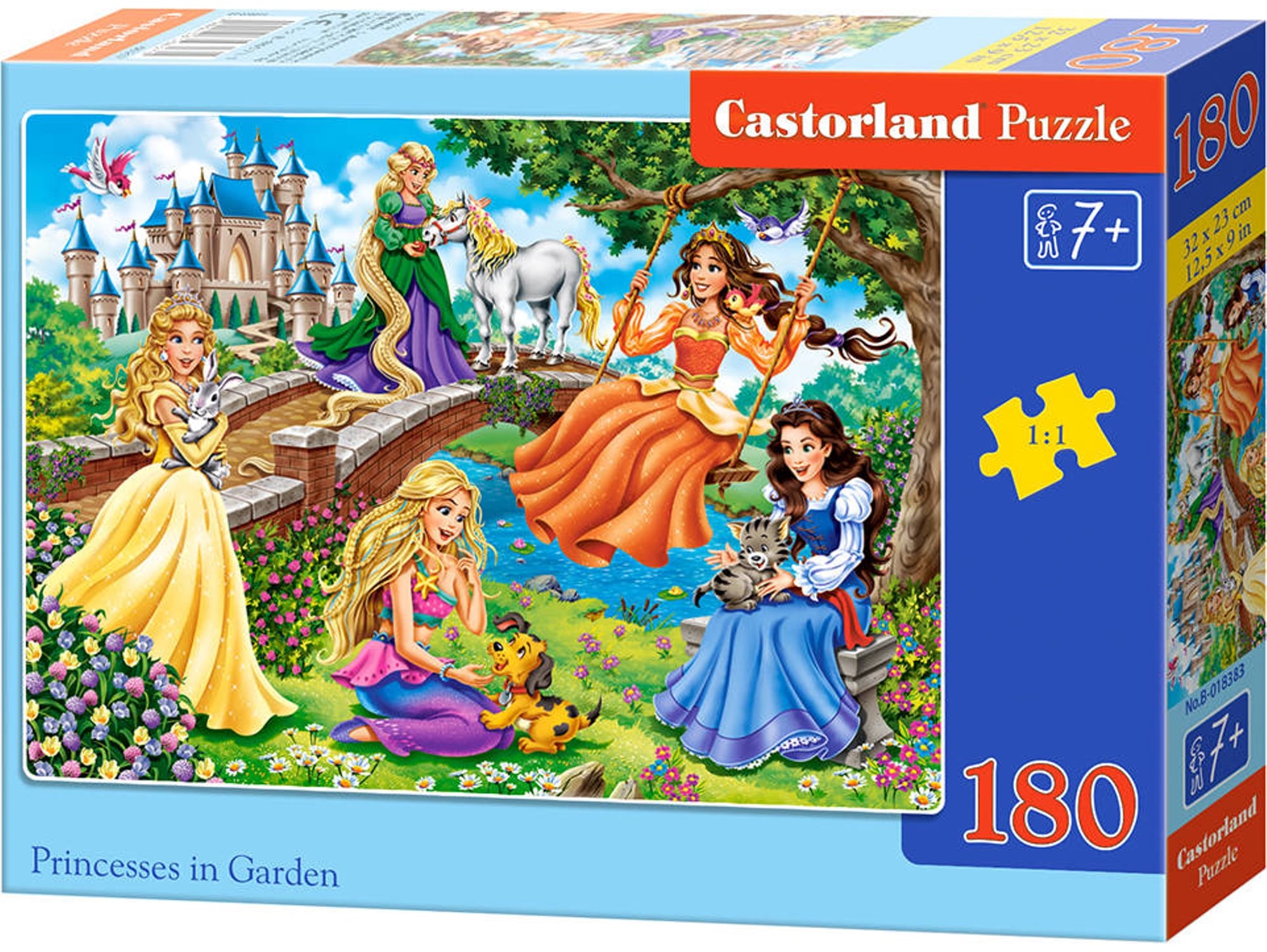 Puzzle CASTORLAND Princesses in Garden (180 Piezas)