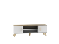 Mueble de TV CAMA MEBLE RTV LOTTA 160 2D2K Blanco 160x53x40 cm