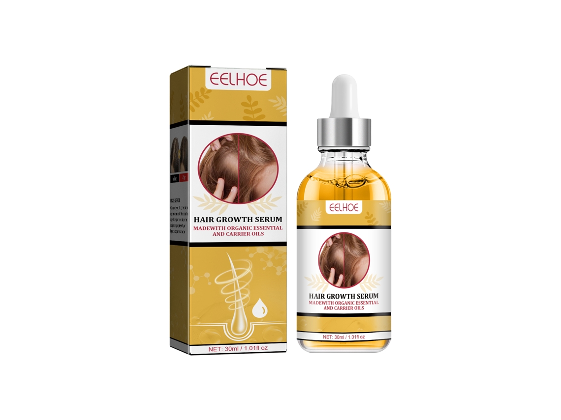 Aceite de jengibre para el crecimiento del cabello fino, caída del cabello posparto y alopecia, 30 ml.