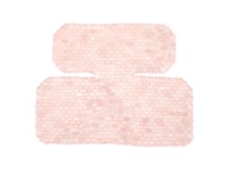 Masajeador de cuello de cuarzo rosa: alivia el estrés y reduce la fatiga.