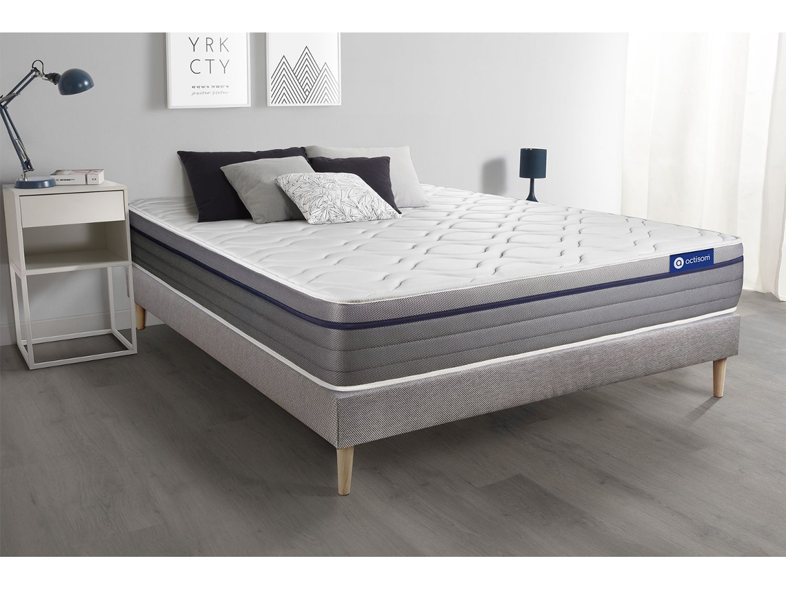 Canapé de Matrimonio Actilatex Zen Zonas ACTISOM Espuma con memoria Gris (200x200)