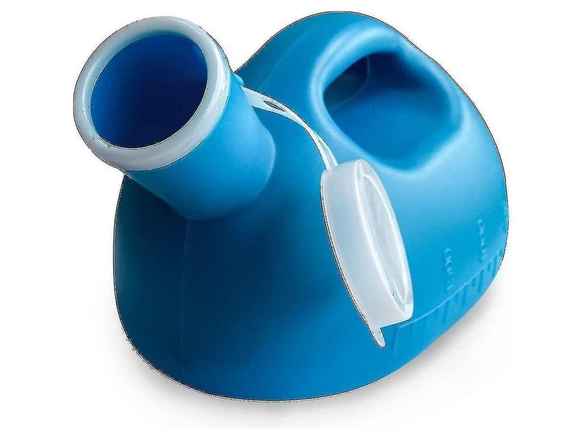 2026-orinal Para Hombre Blue 2000ml Con Diseño Suave, Abertura Ancha, Fácil De Usar Y Limpiar, Resistente Y Tapa Desmontable Para Prevenir Olores