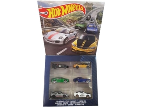 Coche HOT WHEELS Juego de 6 coches (Edad Mínima Recomendada: 3 años - 1:64)