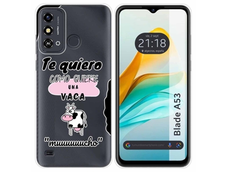 Funda Silicona para Zte Blade A53 diseño Vaca Dibujos