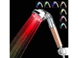 Cabeça De Chuveiro Led Cabeça De Chuveiro Portátil De Alta Pressão Com Luzes Em Mudança De 7 Cores Filtro De Economia De Água，