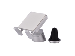 Soporte Para Teléfono (universal De Doble Uso) Montaje Para Ventilador De Auto Plata