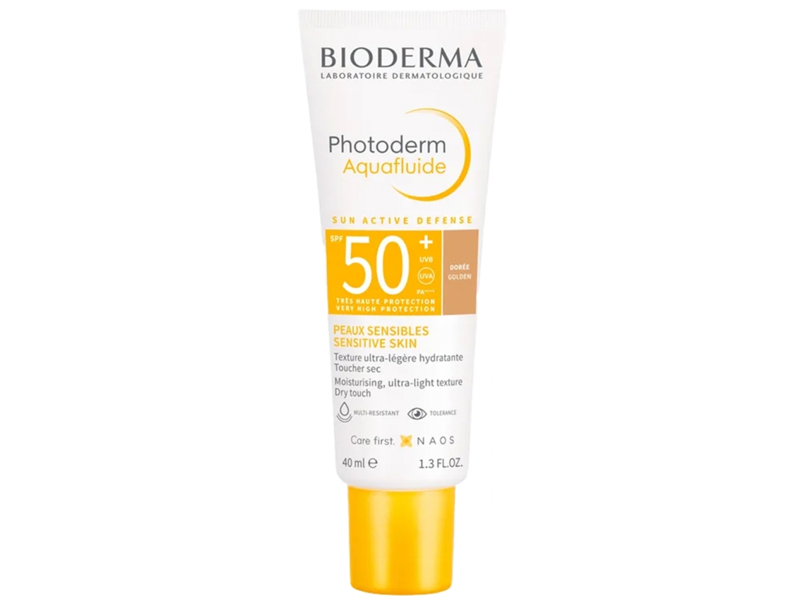 Photoderm Aquafluide Sun Active Defense Spf50 Golden 40 Ml BIODERMA