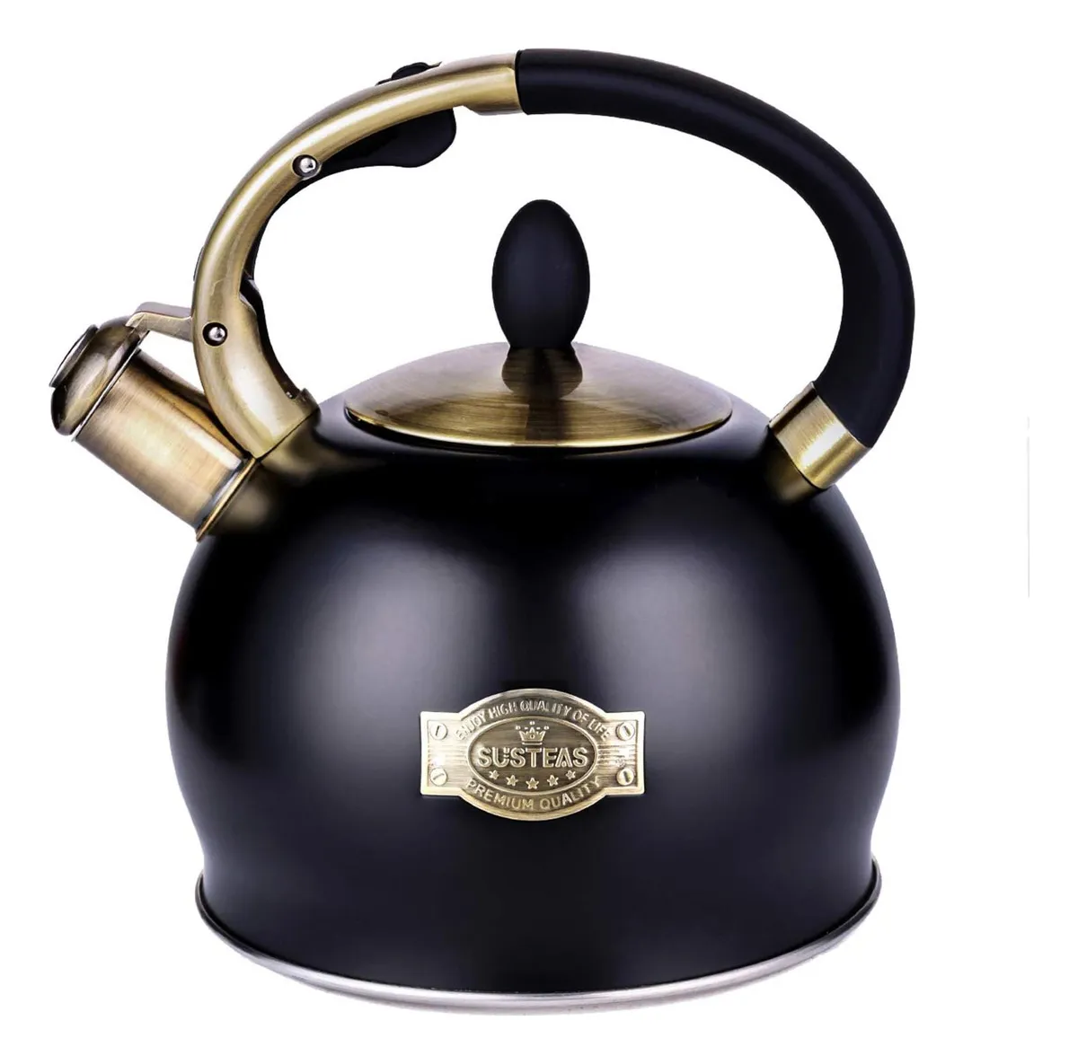 Hervidor de té silbante Susteas de acero inoxidable para estufa