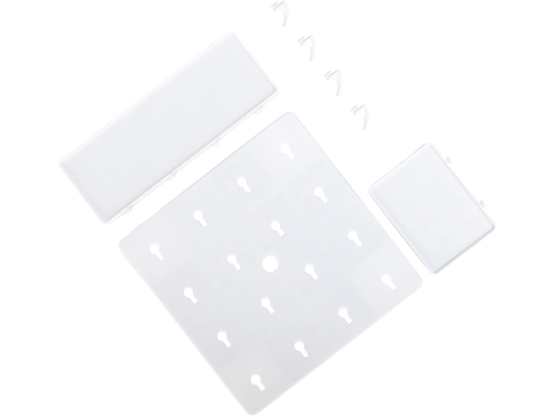 Estantería Flotante Pared Blanca Doble Estilo Nórdico Pp Capacidad Carga Almacenamiento Diverso Dormitorio