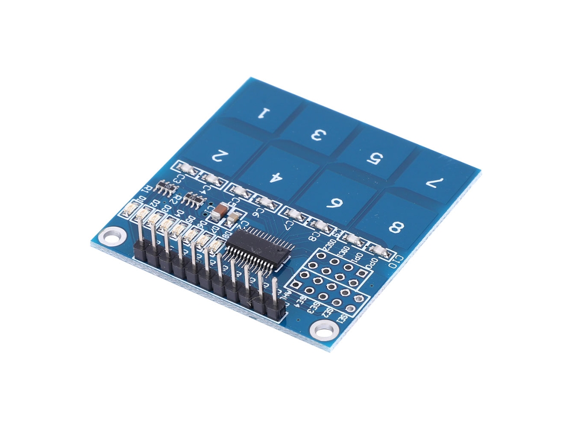 Módulo de sensor táctil capacitivo digital de 8 canales