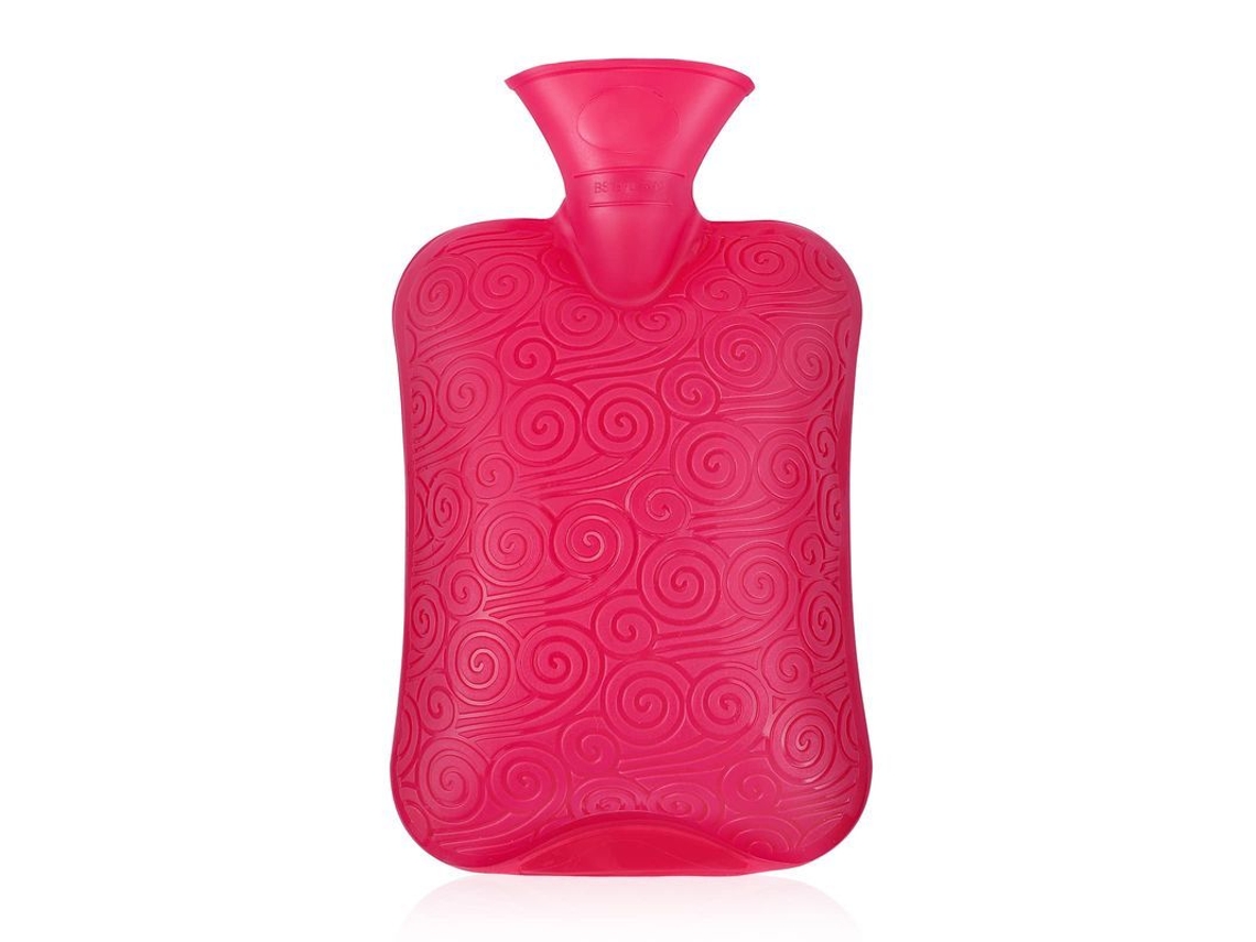 Bolsa De Agua Caliente Clásica De Goma De Primera Calidad, Utilizada Para Compresión Caliente E Hipertermia (roja)
