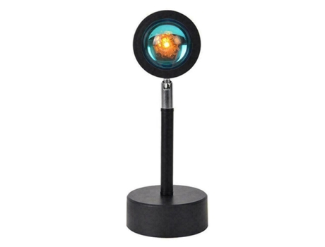 USB Rainbow Sunset Puesta de sol Red Proyector LED Noche Luz Sun Proyección Escritorio Lámpara para Barra de dormitorio Tienda de café Decoración d...
