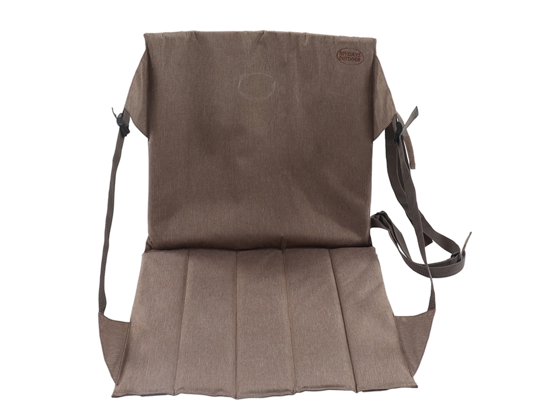 Cojín de asiento plegable de malla para silla, duradero, resistente al desgaste y portátil.