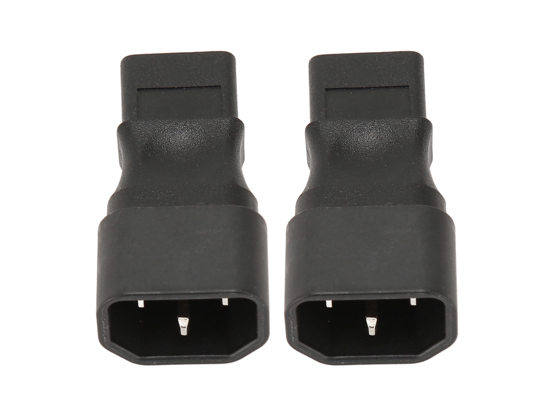 Adaptador De Corriente Iec320 C14 A C9 Macho A Hembra 6a 250v 1500w Para Pdu, Servidor, Ups (2 Unidades)