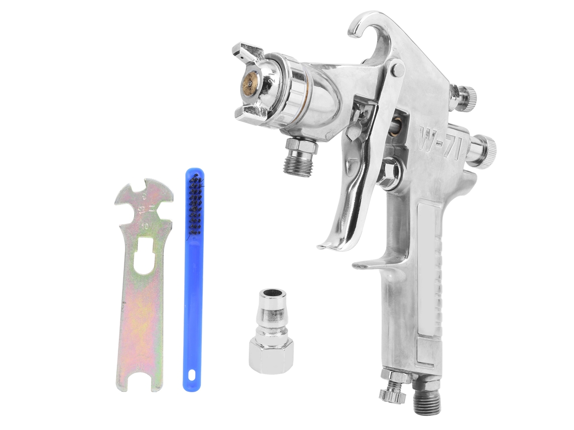Pistola De Pintura Neumática W-71 1.3mm Jp Style Con Depósito, Herramienta De Pintura Para Hogar Y Suministros Industriales