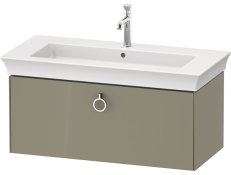 DURAVIT Tulip blanco, mueble de lavabo colgado en la pared, ancho 984 x fondo 458mm, con 1x extraíble, con tirador, WT42520