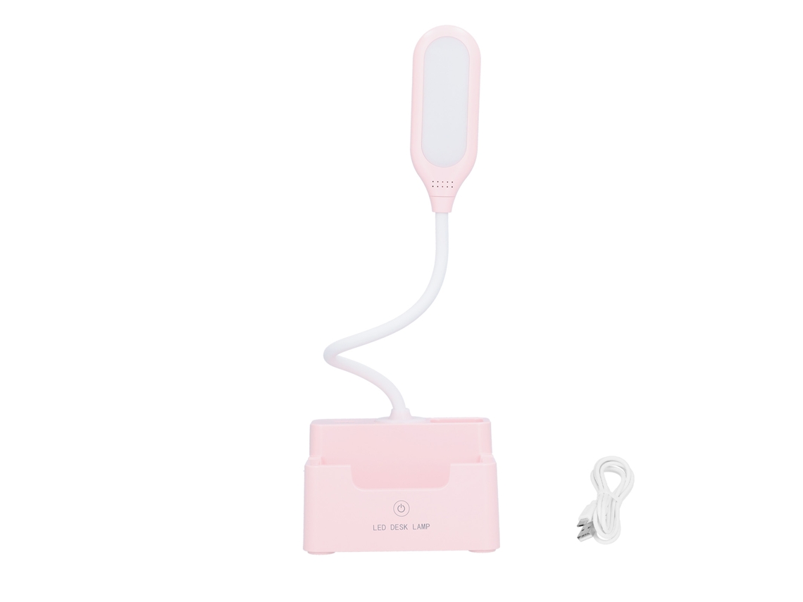 2026-lámpara De Escritorio Led Con Toque, Portátil Plegable, Usb, Regulable, Luz Blanca Y Cálida, Para Estudio Y Dormitorio Rosa