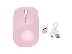 Baoj-2026rato Sem Fio 2.4g 2 Modos 1600 Dpi Óptico Portátil Com Receptor Usb Nano Para Escritório Casa Laptop Pc Telefone Rosa