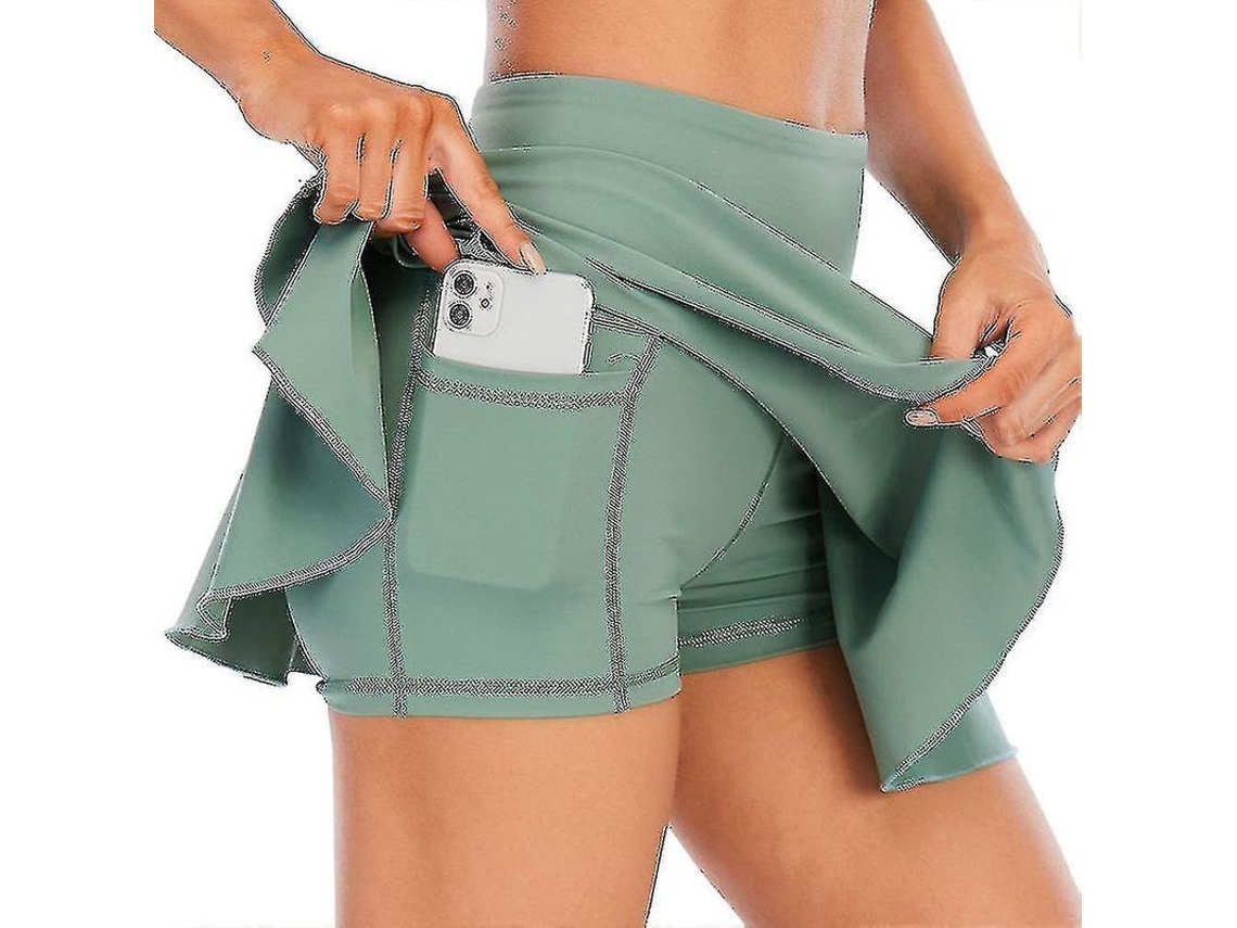 Falda Deportiva Femenina Con Braguita Incorporada Para Correr, Tenis, Hockey, Leggings, Ligera, De Secado Rápido.