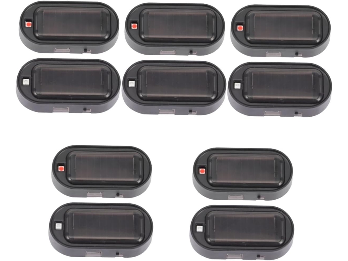 10 Luces Solares Antirrobo Para Coche, Dispositivo Decorativo Led Recargable.