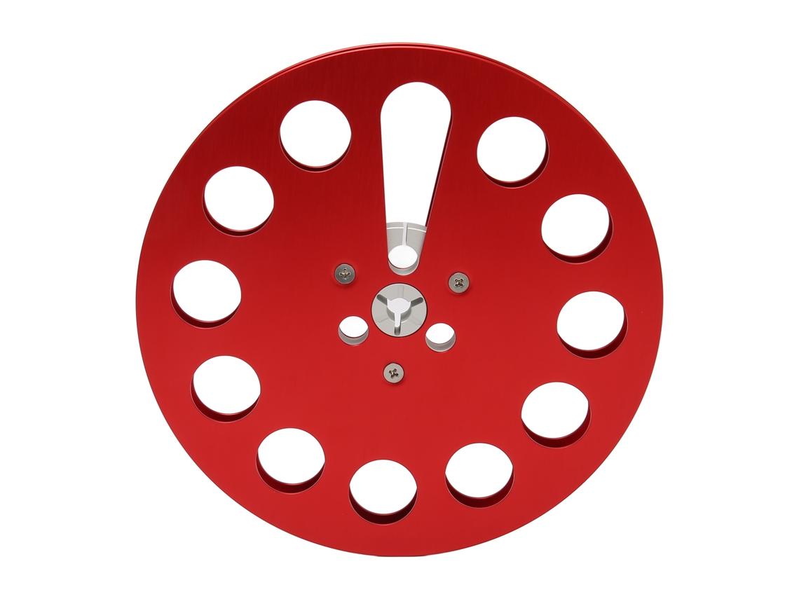 Carrete De Bobinado Universal De 7 1/4 Pulgadas Con 11 Orificios, Resistente Al Viento, Para Grabado, Rojo.