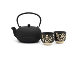 Juego de tetera con tazas 153013 1L Negro bredemeijer