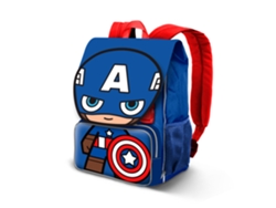 Marvel Capitán América Glory Mochila Expandible EXP, Azul KARACTERMANIA