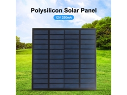 Panel solar de polisilicio de 3 W y 12 V, eficiencia de 18,6 kF, cargador, clasificación IPX6