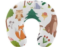 Almohada Viaje Forma Animal Espuma Viscoelástica Viscoelástica Fácil Relajación Cómodos Familia.brfácil