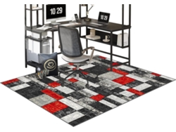 Alfombrilla antideslizante para silla/suelo de 70 x 100 cm, madera, oficina, silenciosa, para videojuegos, protege.