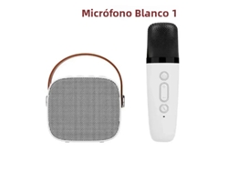 (blanco + 1 Micrófono) Máquina De Karaoke Inalámbrica Con Doble Micrófono Y Sonido Envolvente Estéreo De Alta Definición