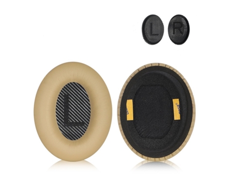 Substituição de protetores de ouvido para Bose QC35 QC35-ii, QC25 1/2 Negro