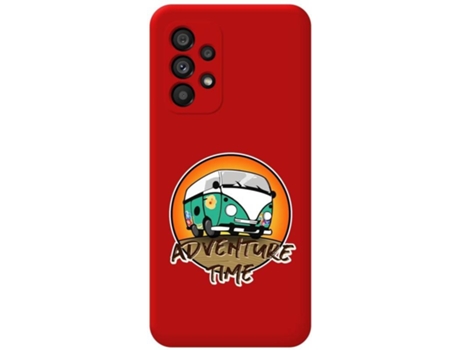 Carcasa para Samsung Galaxy A53 5G TUMUNDOSMARTPHONE Silicona Líquida Dibujos Rojo